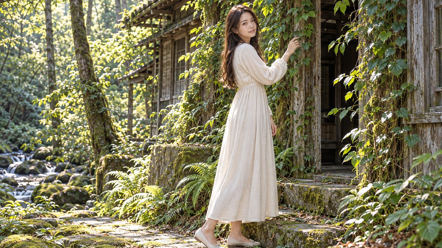 自然廢墟中的女性寫真集｜72 張真人攝影圖庫預覽圖